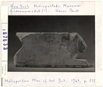 preview New York. Bilderhauermodell (Neues Reich). Metropolitan Museum Diasammlung